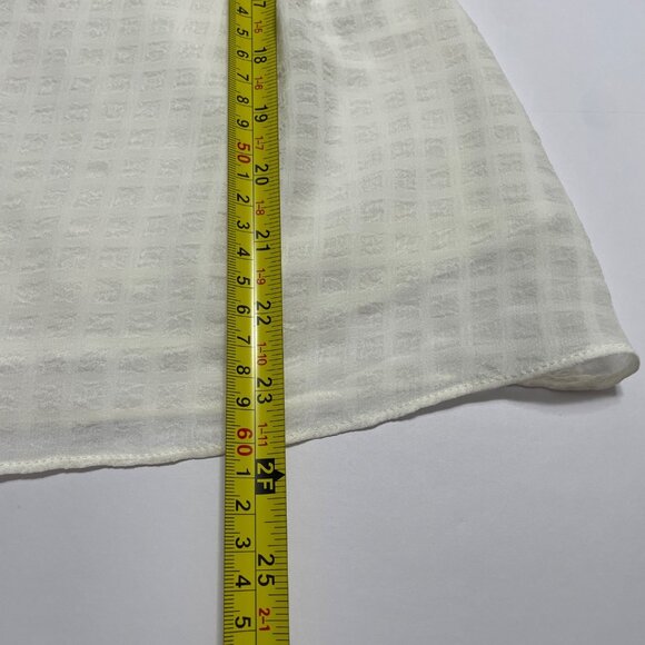 HYFVE Blouse Womens Size S Ivory Pullover Spaghetti Strap Sheer Lined NEW *Read* - Picture 9 of 9